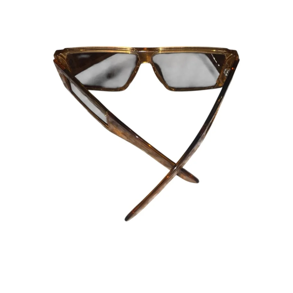 Toffee Brown Rectangle Sunglasses One Size